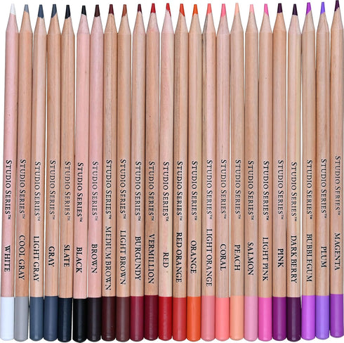 STUDIO SERIES 48 COLORED PENCILS SET - PETER PAUPER PRESS
